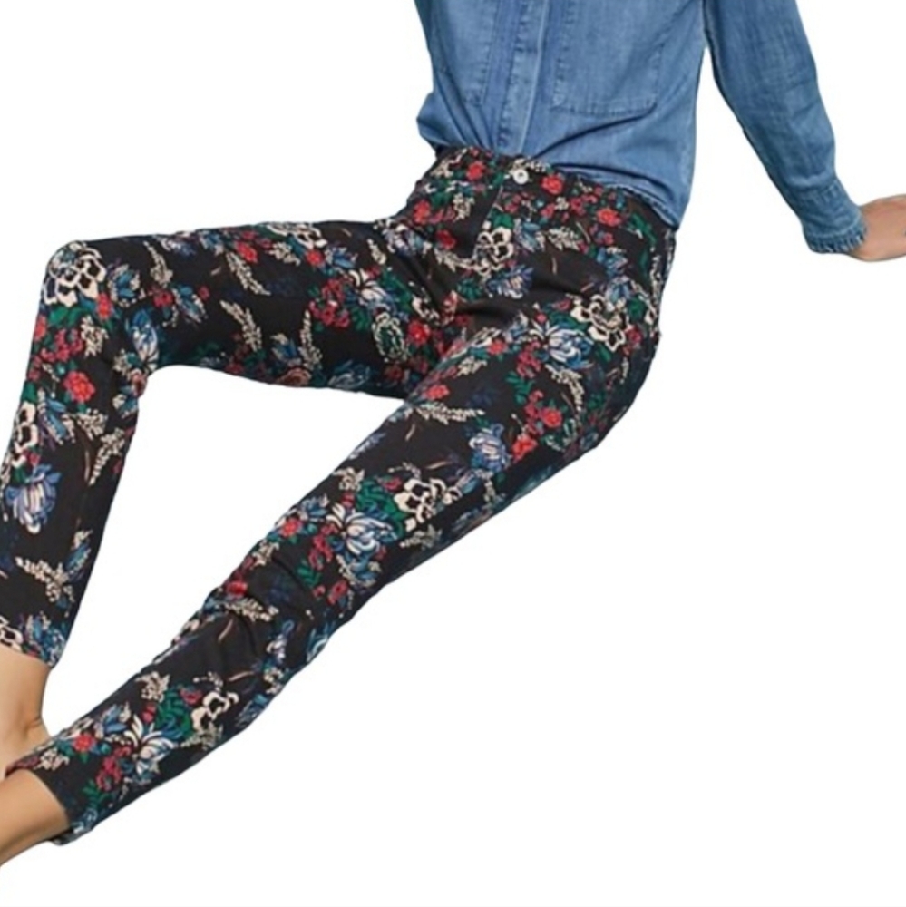 Anthropologie Pilcro & LetterPress Floral Skinny Jeans